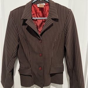 E.C.E.G. 3 button Striped Jacket, Sz 12
